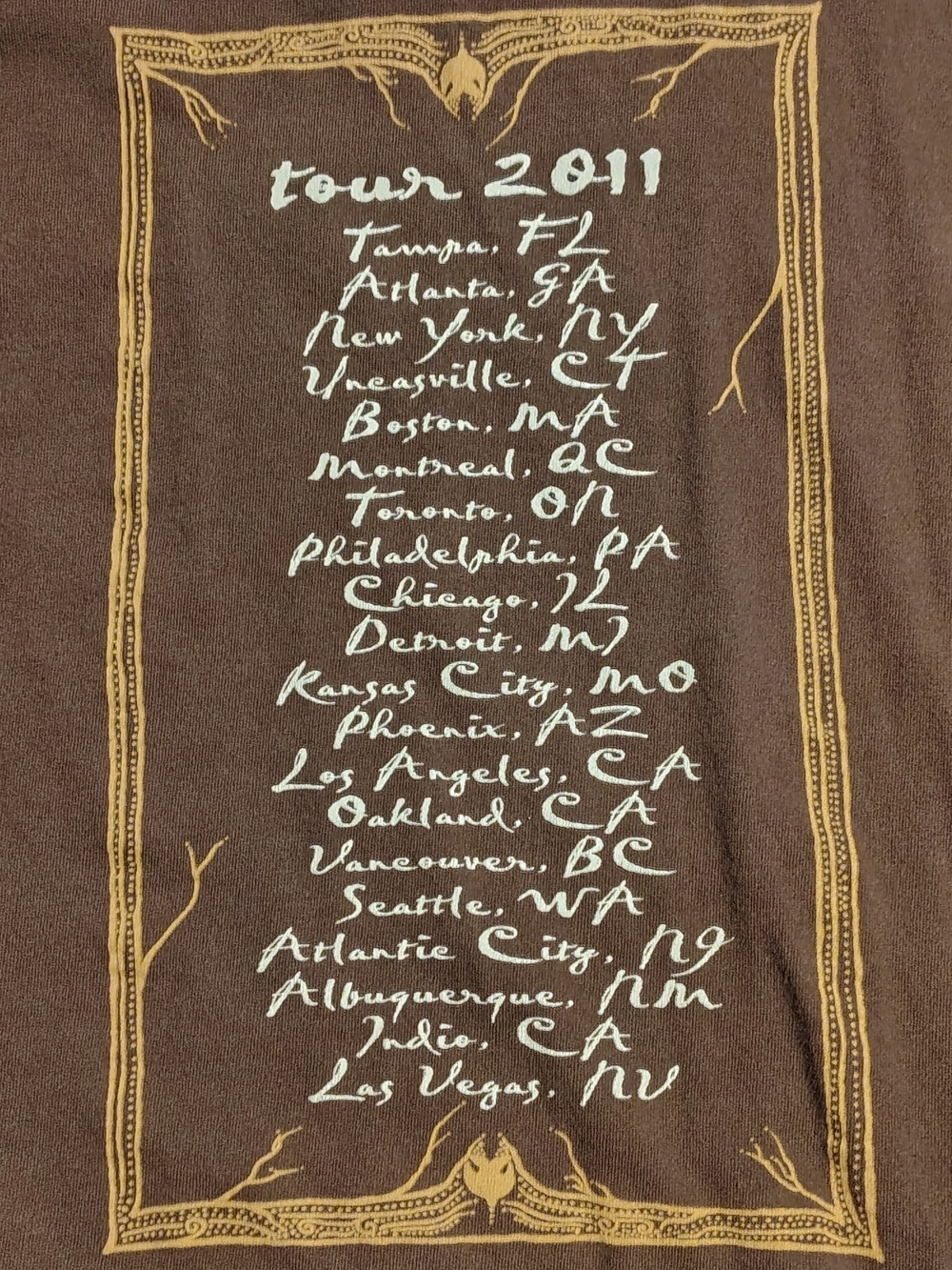 Stevie Nicks 2011 Heart & Soul Tour Concert T-Shirt Size XL - Picture 5 of 7